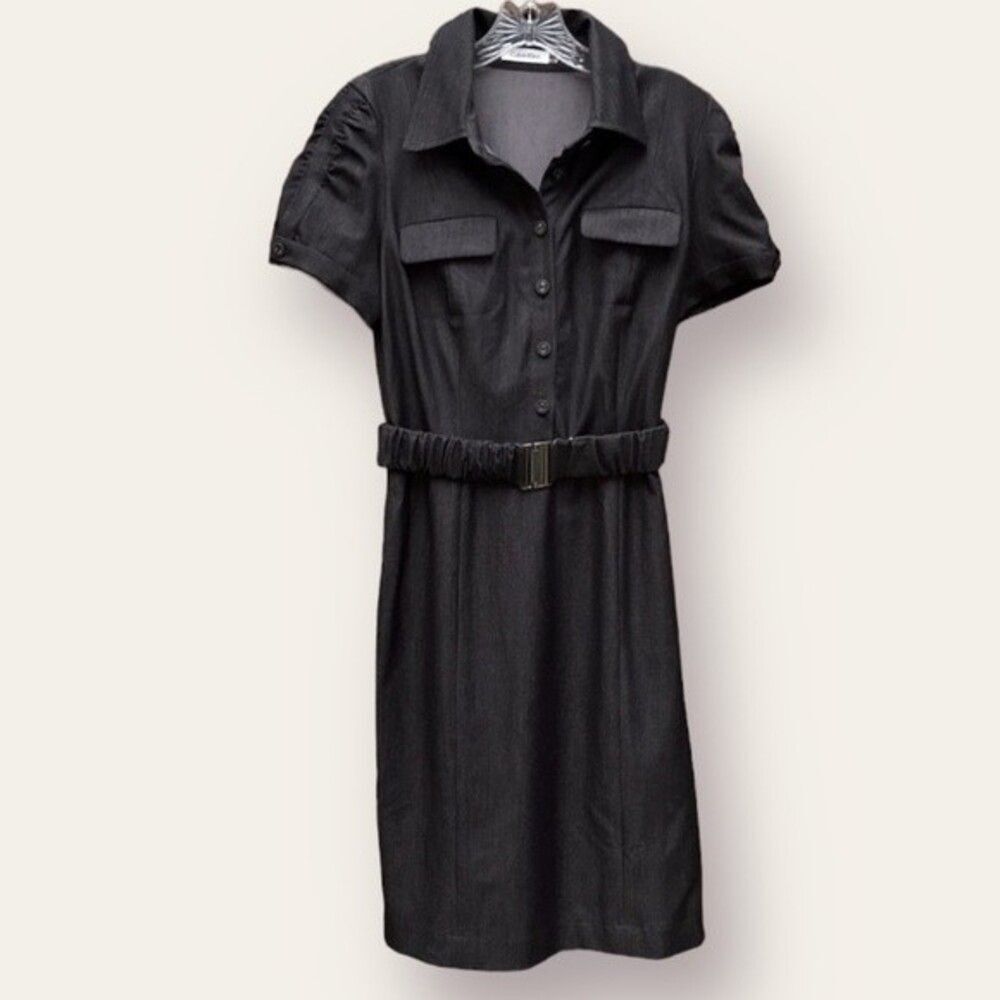 Calvin Klein Grey Short Sleeve Dress sz 8